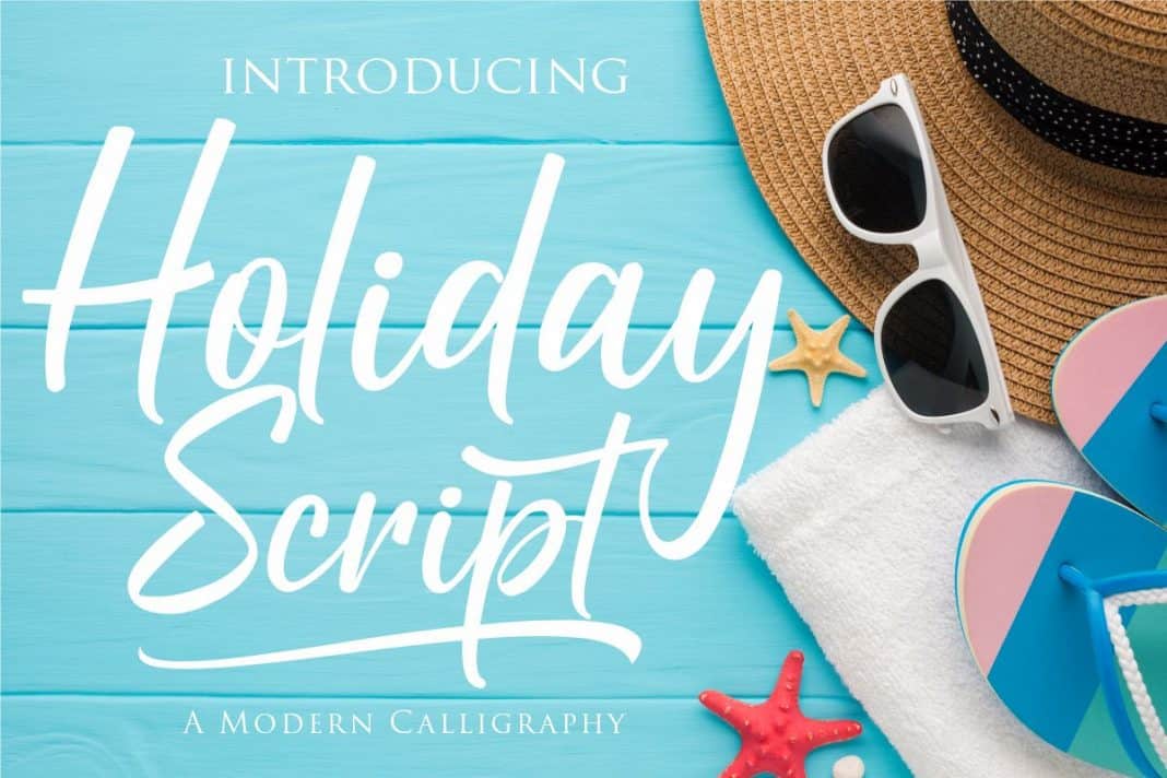 Holiday Script - A Modern Calligraphy Font