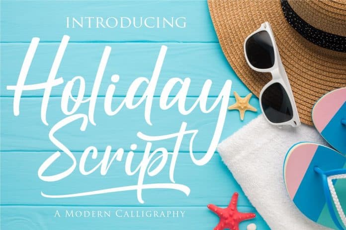Holiday Script - A Modern Calligraphy Font