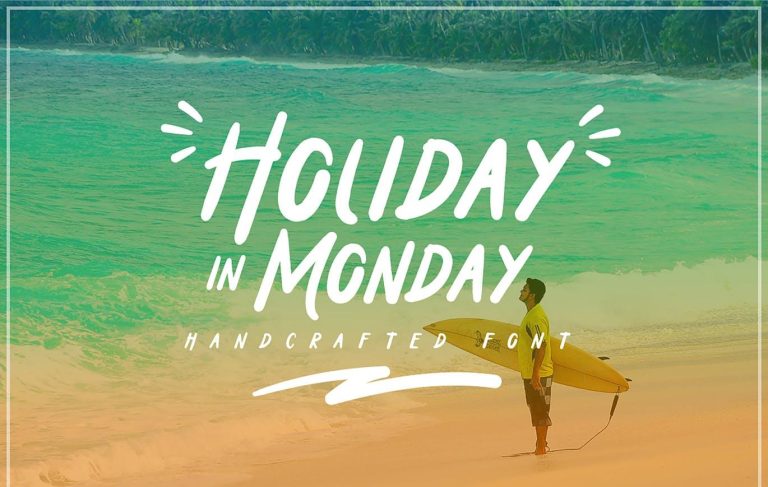 Holiday in Monday Font Free Download