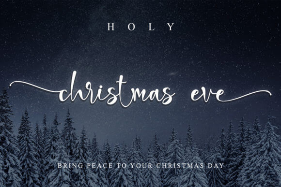 Holy Christmas Eve Font