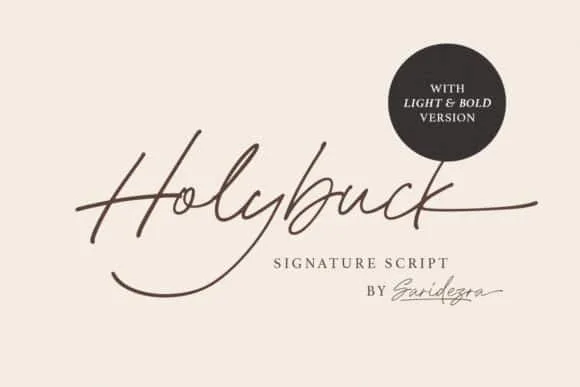 Holybuck Font Holybuck Font