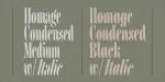 Homage Condensed Font