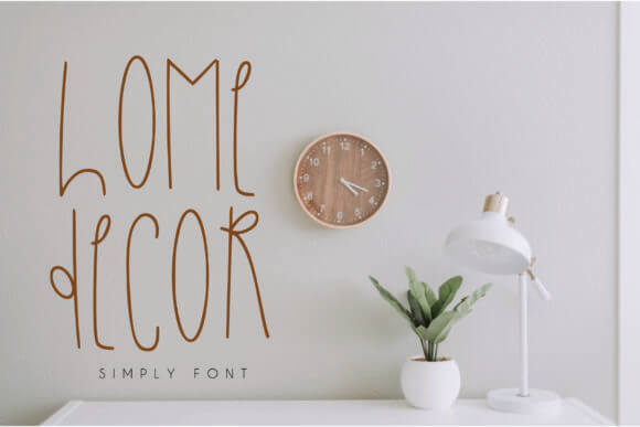Home Decor Font