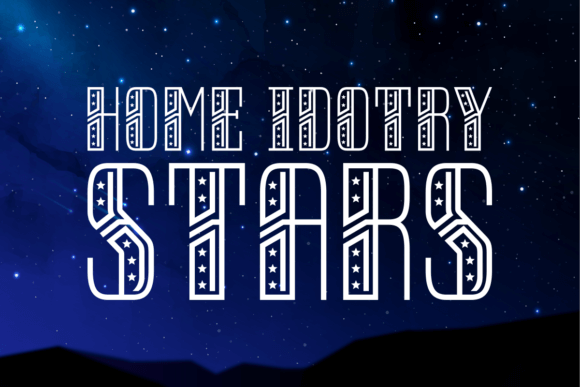 Home Idotry Stars Font