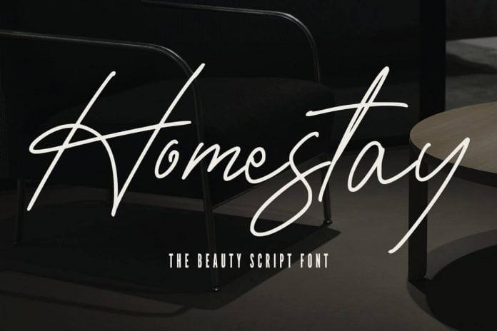 Homestay - The Beauty Script Font