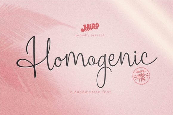 Homogenic Font