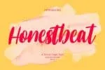 Honestbeat Handwritten Script Font