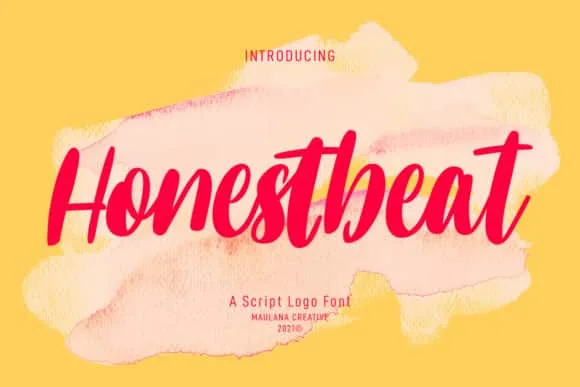 Honestbeat Handwritten Script Font