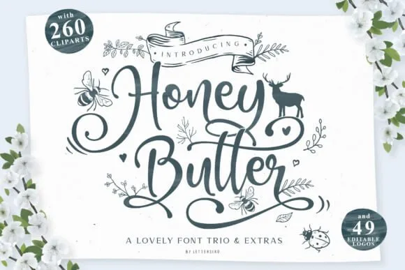 Honey Butter Trio Font
