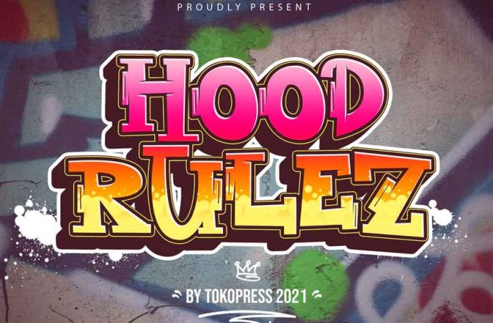 Hood Rulez - Graffiti font