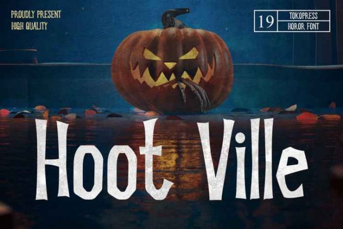 Hoot Ville - Spooky Font