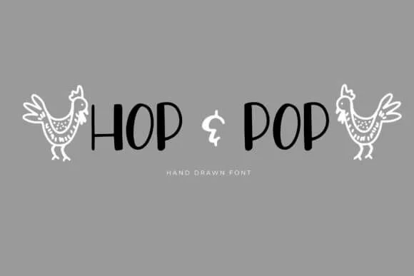 Hop and Pop Font