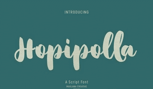 Hopipolla Script Font