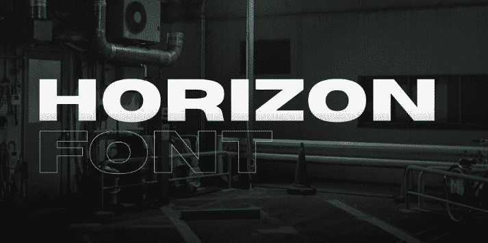 Horizon Wide Sans Serif Font