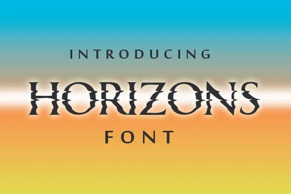 Horizons Font