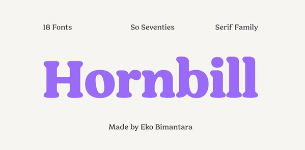Hornbill Font