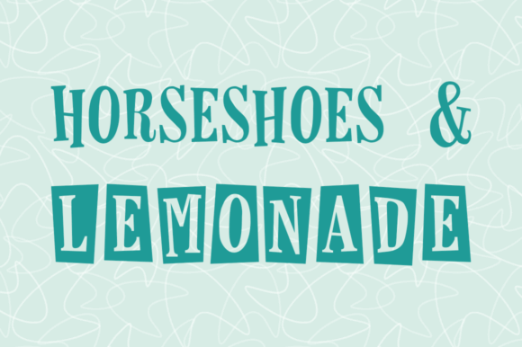 Horseshoes & Lemonade Font