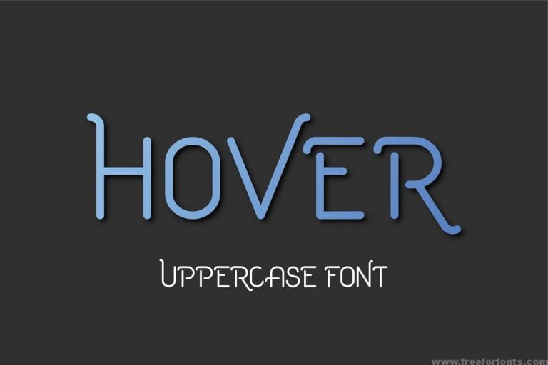 Hover Uppercase Font Free Download