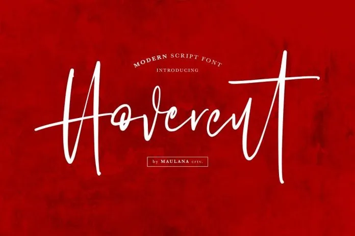 Hovercut Brush Script Font