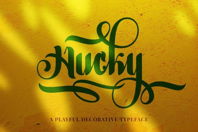 Hucky – Decorative Script Font