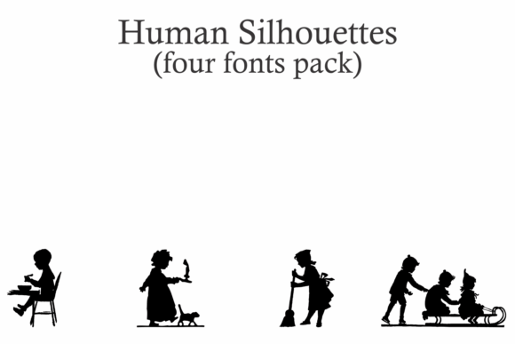 Human Silhouettes Font