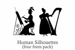 Human Silhouettes Font