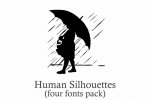 Human Silhouettes Font