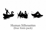 Human Silhouettes Font