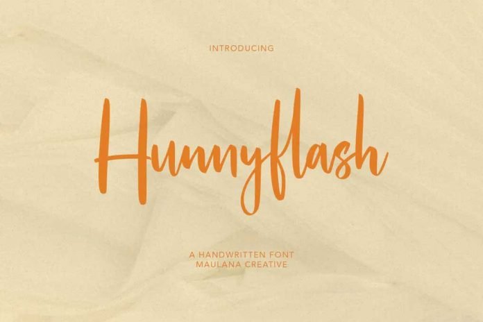 Hunnyflash Handwritten Font