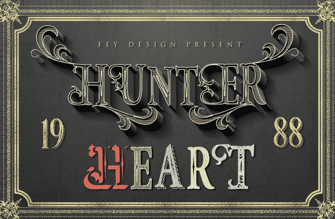 Hunter Heart Family Font