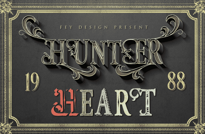 Hunter Heart Family Font