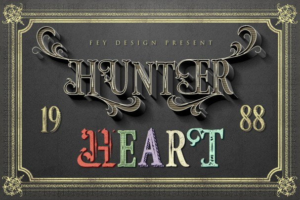 Hunter Heart Font
