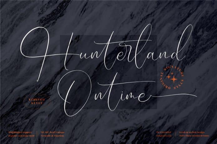 Hunterland Ontime Font