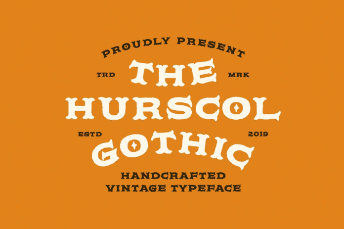 Hurscol Gothic Typeface Font