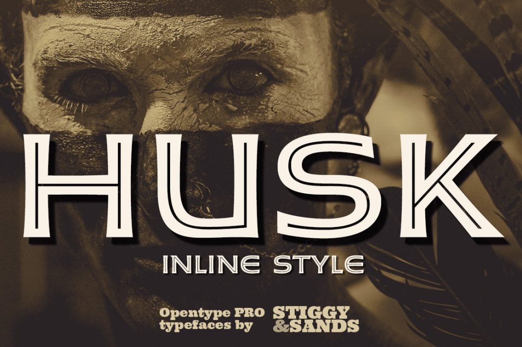 Husk Inline Font