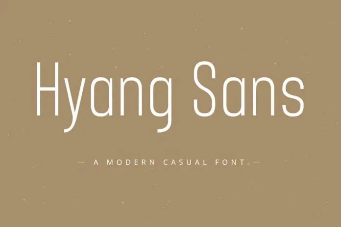 Hyang Modern Sans Serif Font
