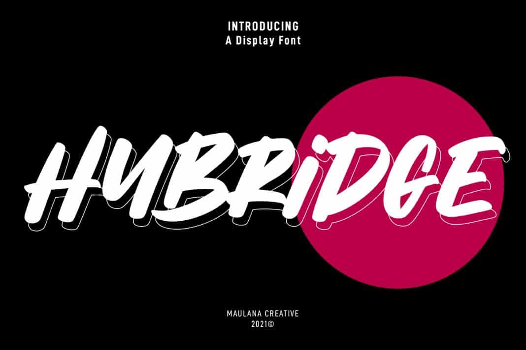 Hybridge – Handwritten Display Font