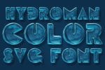 Hydroman 3D Color SVG Font