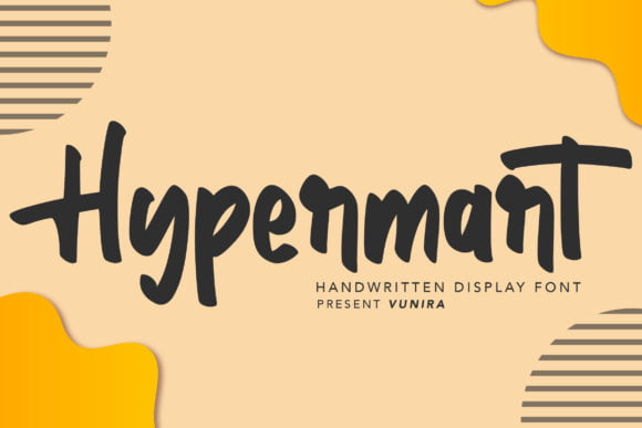 Hypermart Handwritten Display Font