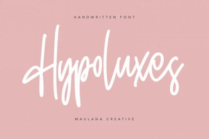 Hypoluxes Handwritten Signature Brush Typeface