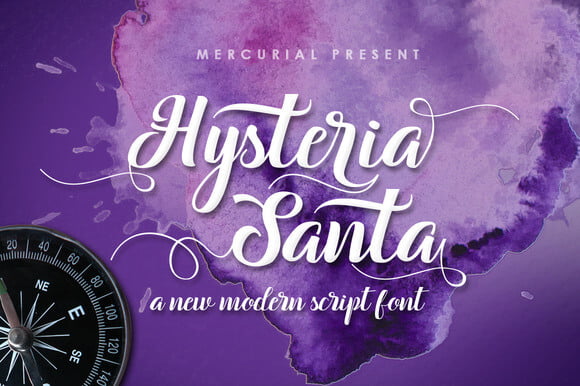 Hysteria Santa Font
