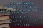 I Love Books Font