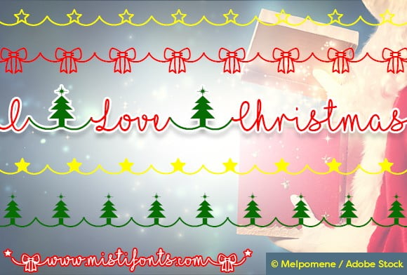 I Love Christmas Font