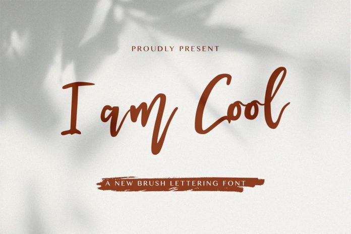 I am Cool - Brush Script Font