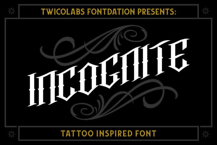 Incognite Tattoo Font