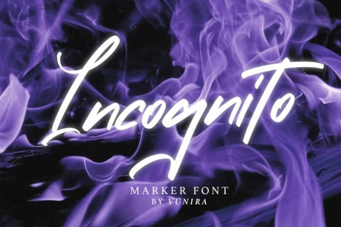 Incognito Marker Font