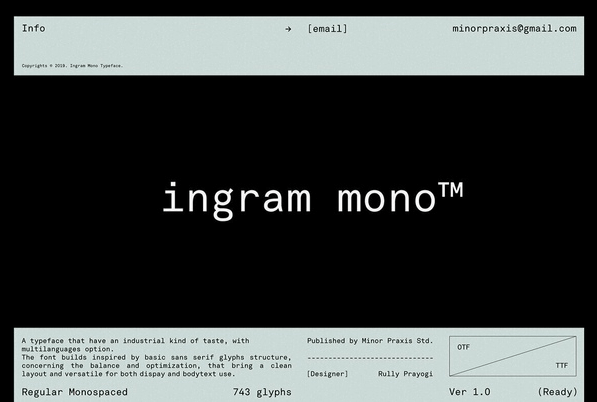 Ingram Mono Font