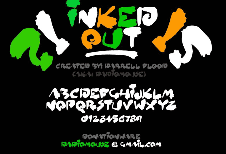 Inked Out - Free Hard Brush Font