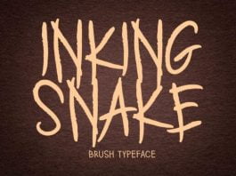 Inking Snake Font