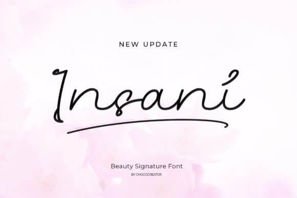 Insani - Beauty Signature Font